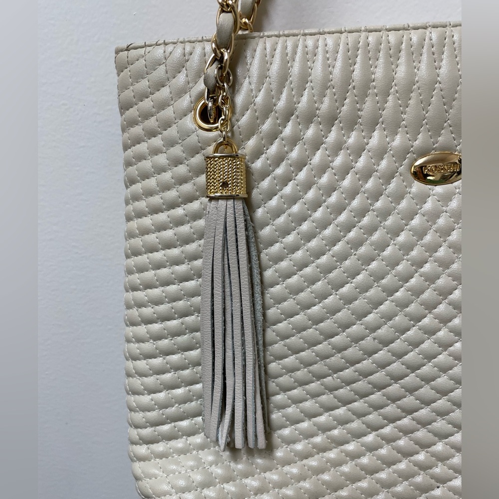 Quilted Koschi vintage shoulder bag with chain strap